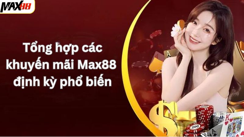 Một số chương trình khuyến mãi Max88 định kỳ phổ biến